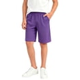 thumbnail image 3 of Loopsun Kids Boys Shorts 3 to 15 Years High Waist Pockets Outdoor Running Knee Length Pants, 3 of 5