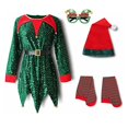 thumbnail image 1 of Ropa de Navidad para niños Bebé Cosplay Traje de Papá Noel Niños pequeños Traje de Navidad Traje de mono para niños Niñas Carnaval Party140 (7-8T) Gao Jinjia LED, 1 of 2