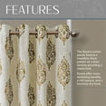 thumbnail image 3 of Elrene Home Fashions Rideau Occultant en Lin à Œillets, 52"x95 Pouces (1 Panneau), Naturel, 3 of 5