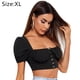 thumbnail image 2 of Blusa de manga corta con volantes y lazo en la espalda para mujer Zhivalor  BST2000123-6, 2 of 5