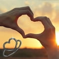 thumbnail image 2 of czcpp-Sterling Silver 925 Simple Minimalist Heart Finger Rings for Women Wedding Engagement Statement Jewelry, 2 of 4
