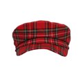thumbnail image 2 of WITHMOONS Newsboy Beret Hat Tartan Check Cool Cotton Golf Cap HM31178 (Red), 2 of 2