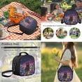 thumbnail image 3 of HUIACONG 4Pcs Kids School Backpack for Girls, Galaxy Black Cat Bookbag with Water Bottle Cover, Lunch Bag Set for Girls Teens, Adorable Girl Backpacks for Schools, 3 of 7