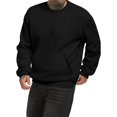 thumbnail image 2 of KISSMODA Men's Crewneck Sweatshirt Casual Long Sleeve Sweat Shirts Comfy Basic Winter Pullover Shirt, 2 of 4