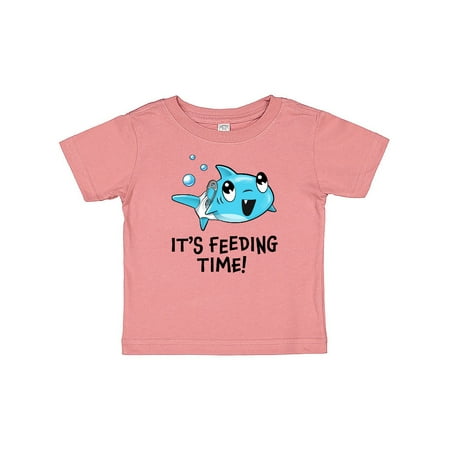 

Inktastic It s Feeding Time!- cute shark Gift Baby Boy or Baby Girl T-Shirt