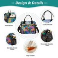 thumbnail image 3 of FORMRS Insulated Lunch Bag for Work School Unisex Large Capacity Cooler with Shoulder Strap, Art Plants, 3 of 6