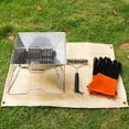 thumbnail image 1 of CHICHUMID 1Set Picnic Food Mat Glass Fiber Fireproof Foldable Table Protector For Outdoor Activities, 1 of 8