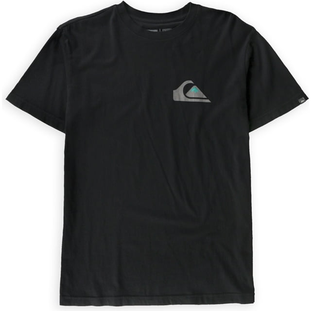 Camiseta gráfica Quiksilver Impact MTZ para hombre color negro extragrande