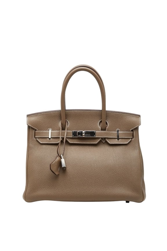 Pre-Owned Hermes Birkin 30 Handbag, Inside Stitching, X Stamp, 2016, Etoupe, Silver Hardware,...