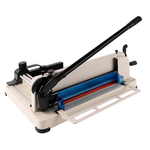 Tanfengu Heavy Duty 12" A4 Paper Trimmer, 400 Sheet Cutting Capacity Guillotine Cutter with Safety Lock, Anti-Rust Steel BladePaper Trimmer, for Commercial & Craft Use 