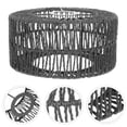 thumbnail image 2 of SHISUYAN Straw Rope Lampshade Hanging Lamp Cover Rustic Straw Pendant Woven Light Cover Size S, 2 of 7