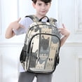 thumbnail image 6 of FORMRS Unisex School Backpack 17" Student Travel Bag with Laptop Compartment, Blue Cute Cats, 6 of 7