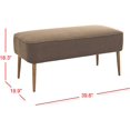 thumbnail image 5 of Safavieh Lucy Birch Wood Bench in Brown, 5 of 5