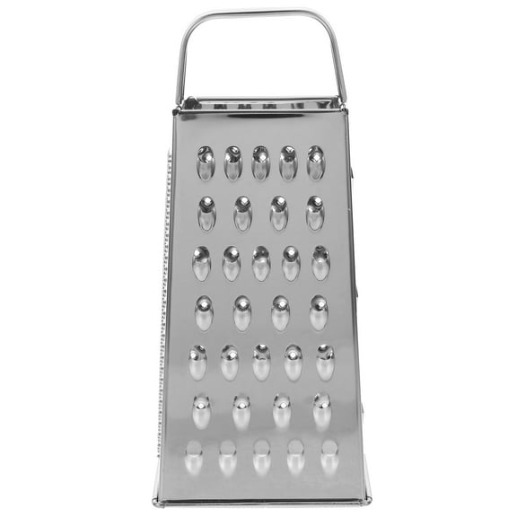 LITINKIMI 4-Sided Stainless Steel Vegetable and Cheese Grater with Comfortable Handle, Portable Metal Kitchen Tool for Home and Restaurant
