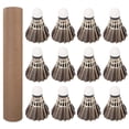 thumbnail image 1 of 3/6/12 Pcs Badminton Shuttlecocks Tube Black Goose Badminton Ball' Feather, 1 of 1