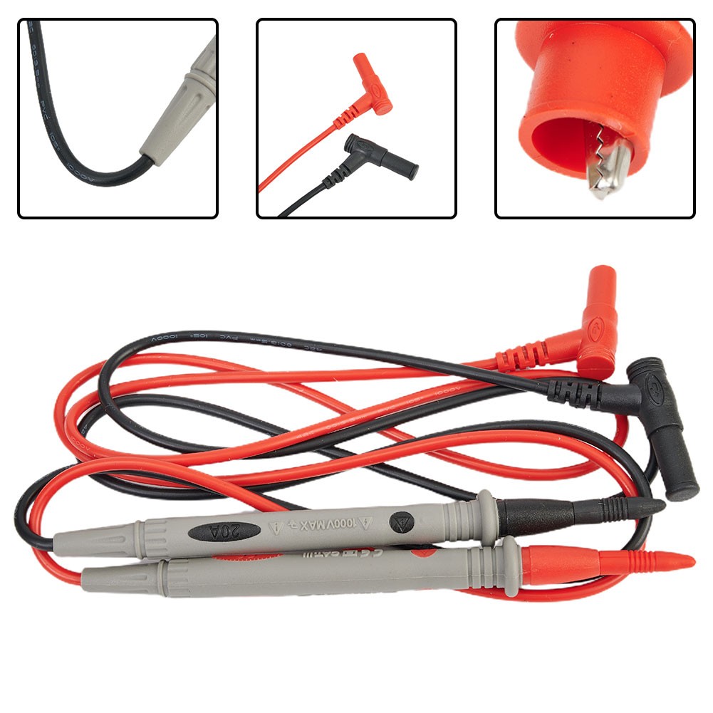 1000V 20A Probe Test Lead Alligator Clip Clamp Multimeter Cable