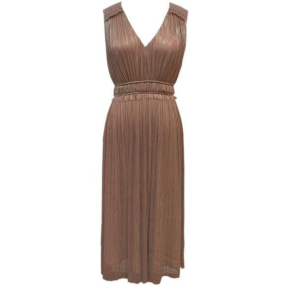 Taylor Womens Plus Size Smocked-Waist Midi Dress, Cedar Rose/18W