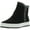 Black Suede, variant on Womens Sonia Polyester Zipper Casual and Fashion Sneakers