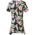 thumbnail image 2 of SSLR Women's T-Shirts Floral Printed Crew Neck Short Sleeve T Shirt, 2 of 5