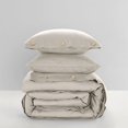 thumbnail image 6 of Posh Living Kaiyah 3pc Full/Queen Duvet Set Beige, 6 of 9