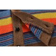 thumbnail image 4 of Suéter de solapa de color a juego para hombre de invierno, abrigo de moda, suéter casual delgado para hombre, 4 of 4