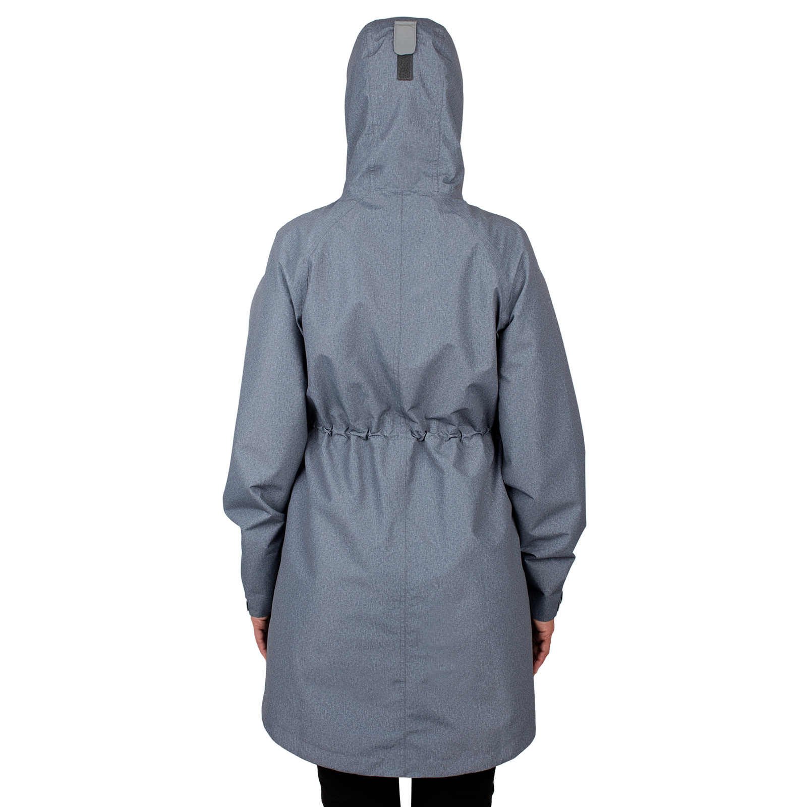 JAN & JUL Waterproof Rain-Coat for Women Thigh-Length Jacket (Heather Grey, Size L) - image 2 of 7