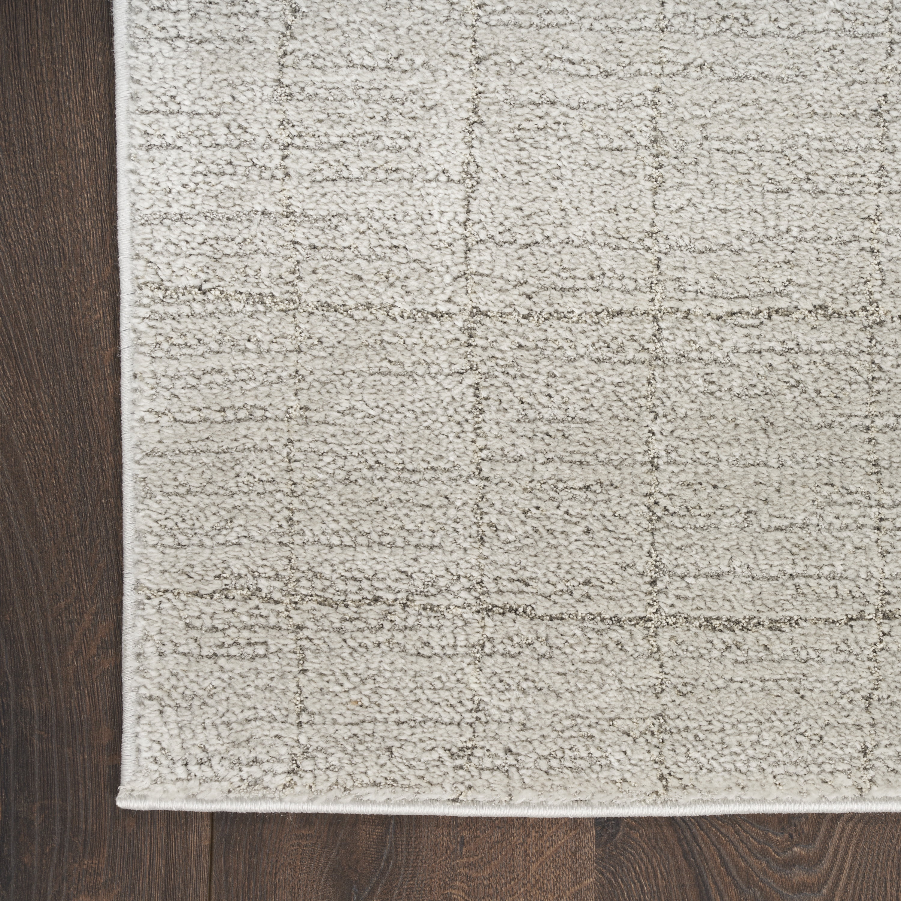Nourison Andes Abstract Grey 7'10" x 9'10" Area Rug (8x10)