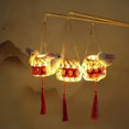 thumbnail image 4 of Linterna redonda creativa de mediados de otoño, lámpara portátil de dibujos animados DIY, linda flor de conejo, regalos de Festival, decoración de fiesta de cumpleaños, 4 of 4