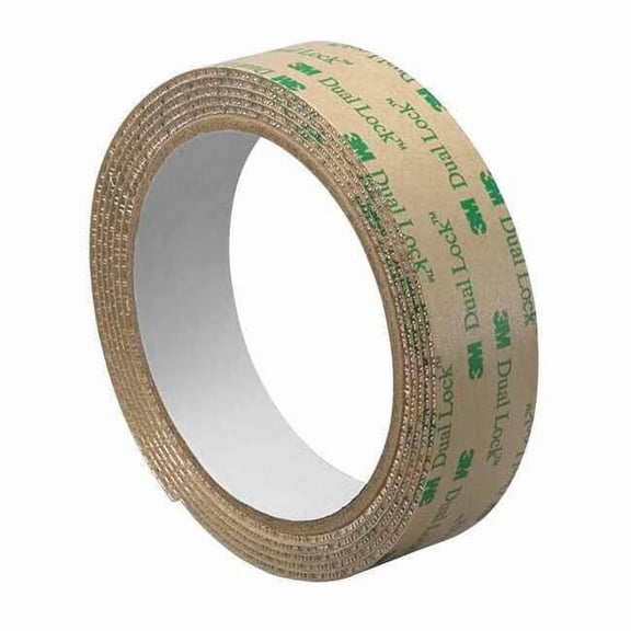 3m Reclosable Fastener, Acrylic Adhesive, 30 ft, 1 in W, Clear 1-10-SJ4570