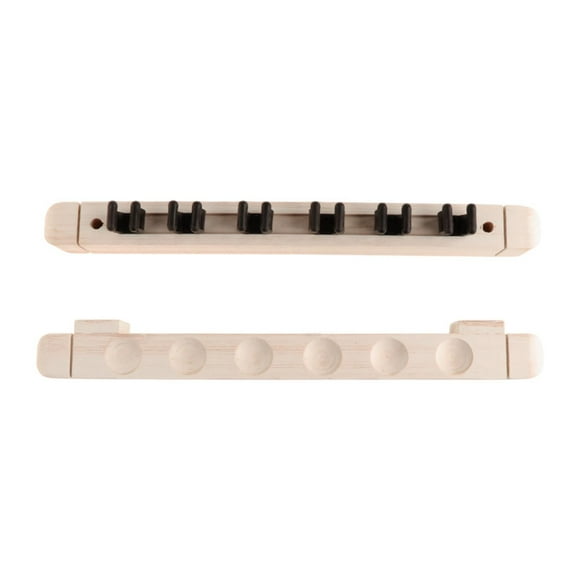 Guardoinrt Support de Queue de Billard 6 Trous pour Salle de Loisirs Familiale de Sport Joueurs Gris Blanc