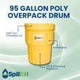 thumbnail image 6 of Spillkit Emergency Response Universal Spill Kit - Includes 95 Gallon Drum, Absorbent Pads & Socks, Disposal Bag, & Safety Equipment, 6 of 9