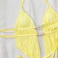 thumbnail image 5 of Womens Bathing Suits Tankinis Swimsuits for Women Tie Strap Backless 2 Piece Bathing Suits Cheeky High Cut Tie Side Bikini Sets Yellow XL, 5 of 7