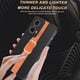 thumbnail image 2 of KADEM For Motorola Moto G85 5G S50 Neo 5G Case Leather TPU Acrylic Anti-Scratch Phone Cover - Orange, 2 of 5
