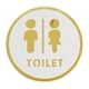 thumbnail image 1 of Letrero de baño acrílico de 7,8 pulgadas, para identificación de baños, accesorios para puertas Estilo C, 1 of 9