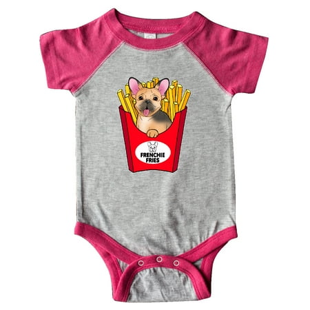 

Inktastic Cute Frenchie in French Fries Gift Baby Boy or Baby Girl Bodysuit