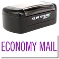 thumbnail image 1 of Slim Pre-Inked Economy Mail Stamp, Slim 1444, Ultra Slim Design, Impression Size 1/2" by 1-3/4", Up to 25,000 Impressions - Purple Ink, 1 of 10