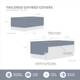 thumbnail image 6 of Daybed Cover Set 6 Piece 75"x39", Trendy All Season Bedding With Bedskirt Shams Decorative Pillow, 6 of 8