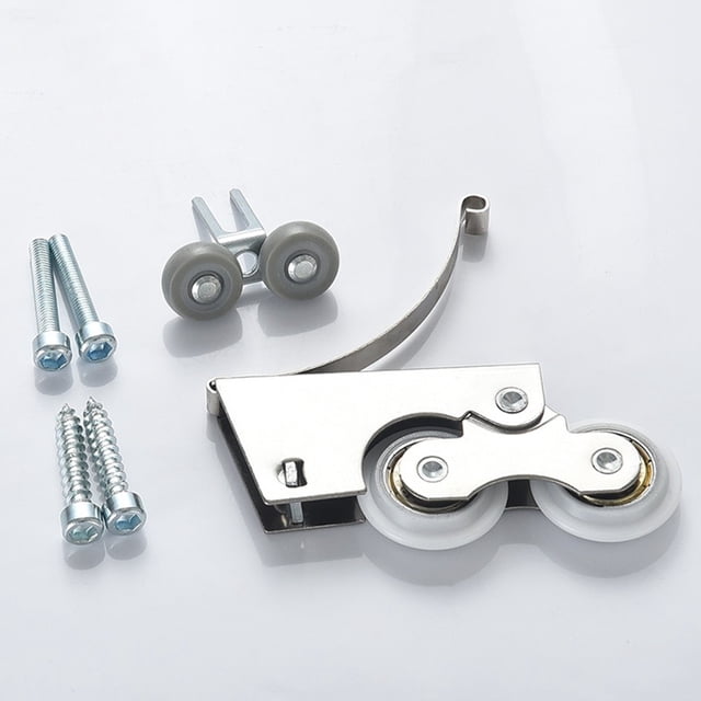 Lefu Roues de Porte Coulissante en Fer pour Garde-Robe, Accessoires Silencieux