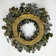 thumbnail image 4 of Maklaine 30" Preserved Decorative Real Eucalyptus Wreath in Green, 4 of 5