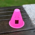 thumbnail image 2 of 10 Piezas de Diseño de Divertidas Patinaje en Línea Conos de Monopatín Taza de Slalom Rosa Rojo Fluorescente Amarillo roja Baoblaze Copa de pila de patinaje de ruedas, 2 of 8