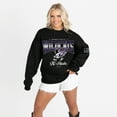 thumbnail image 4 of Women's Gameday Couture Black Kansas State Wildcats Oversized Powerhouse Play Black Label Premium Fleece Sweatshirt, 4 of 5
