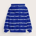 thumbnail image 5 of ATOGUTA Teen Sweatshirts For Girls Striped Pullover Top Hoodie Kids Long Sleeve Sweatshirts with Pockets Size 3T-14, Blue, 5 of 5