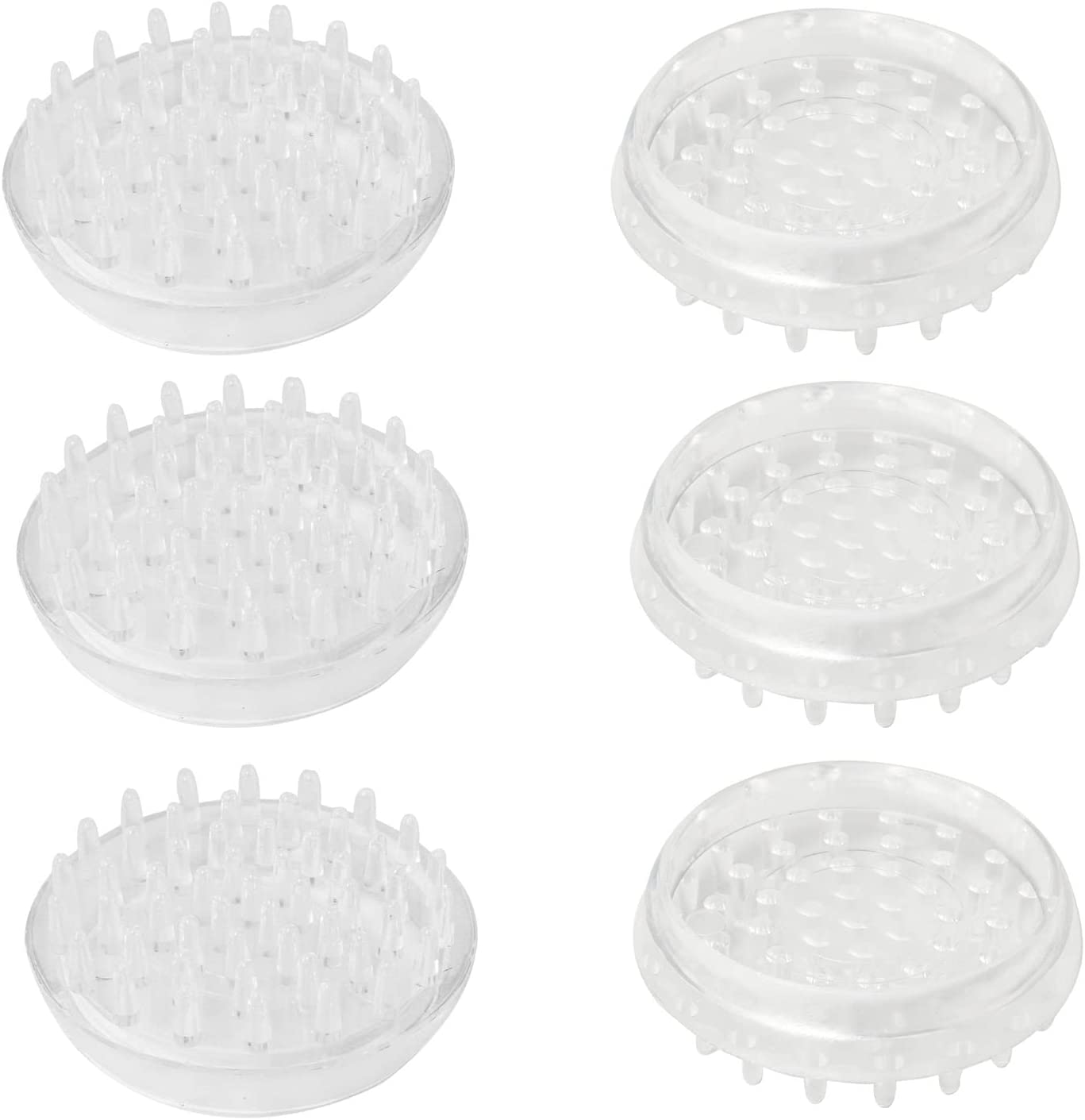 8pcs Carpet Protectors Spiked Caster Cups Round Furniture Caster Cups