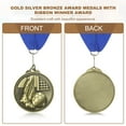 thumbnail image 4 of Uxcell Award Medal, Football Place Medal Trophy with Neck Ribbon Football Party Favor Prize Bronze, 4 of 7