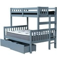 thumbnail image 2 of Delano Twin over Full End Ladder Bunk Bed Grey, 2 of 2