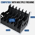 thumbnail image 6 of Blacksmith Pistol Rack Handgun Stand Fit 6 Guns L 1.5 Inch Slot Wide Black, 6 of 8
