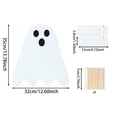 thumbnail image 3 of Beforeyayn Halloween Ghost Donut Holder Stand, 13.8In Acrylic Spooky Food Display, Creative Trick or Treat Snack Station for Party, 3 of 6