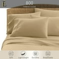 thumbnail image 2 of PRATYUX Split Queen 7-PC Sheet Set - 800-TC 100% Egyptian Cotton, 10" Deep Pockets - Taupe, 2 of 7