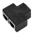 thumbnail image 2 of 2 Port RJ45 Splitter Adapter LAN Network Ethernet Extender Connector Plug Lot 2Pcs, 2 of 5