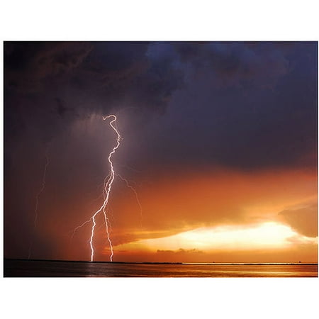 Trademark Art  Lightning Sunset IV  Canvas Art by Kurt Shaffer Trademark Art  Lightning Sunset IV  Canvas Art by Kurt Shaffer: Artist: Kurt Shaffer Subject: Landscape Style: Contemporary Product Type: Gallery-Wrapped Canvas Art